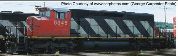 Bowser Executive Line HO 25375 DCC Ready GMD SD40-2W Locomotive Canadian National CN #5327 'Sergeant Stripes'