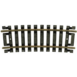 Atlas HO 835 Code 100 Snap Track Nickel-Silver Rail Black Ties 1/3 Section 18" Radius Curve - 4-Pack