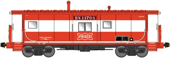 Bluford Shops N 44200 International Car Company Bay Window Caboose Phase IV Burlington Northern 'ex-Frisco patched' BN #11704