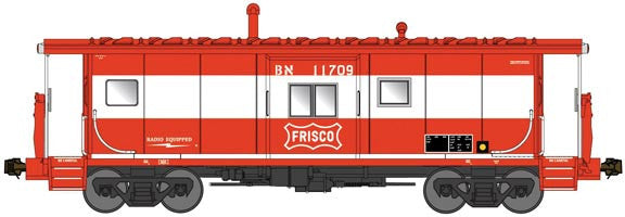 Bluford Shops N 44201 International Car Company Bay Window Caboose Phase IV Burlington Northern 'ex-Frisco patched' BN #11709
