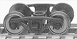 Atlas HO 190000 Freight Car Trucks Barber-Bettendorf Roller-Bearing Caboose 2-Pack