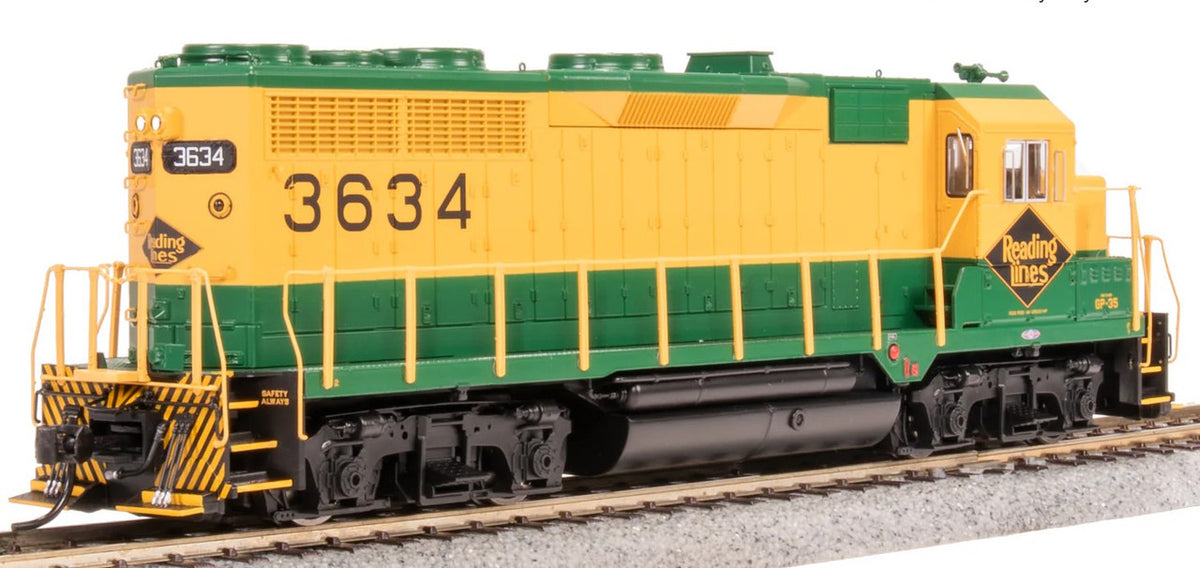 Broadway Limited Imports HO 8928 EMD GP35 Locomotive Paragon4 Sound/DC/DCC Equipped Reading Lines 'Yellow & Green' RDG #3630