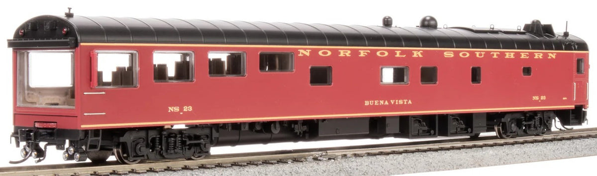 Broadway Limited Imports HO 9162 Norfolk Southern Track Inspection Car NS #23 'Buena Vista' Tuscan Scheme