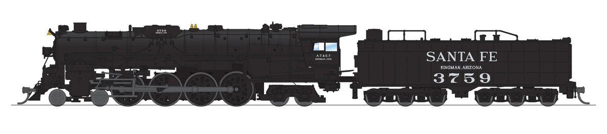 Broadway Limited Imports N 9404 ATSF 4-8-4 Locomotive Paragon4 Sound/DC/DCC Smoke Santa Fe #3759 "As Appears Today"
