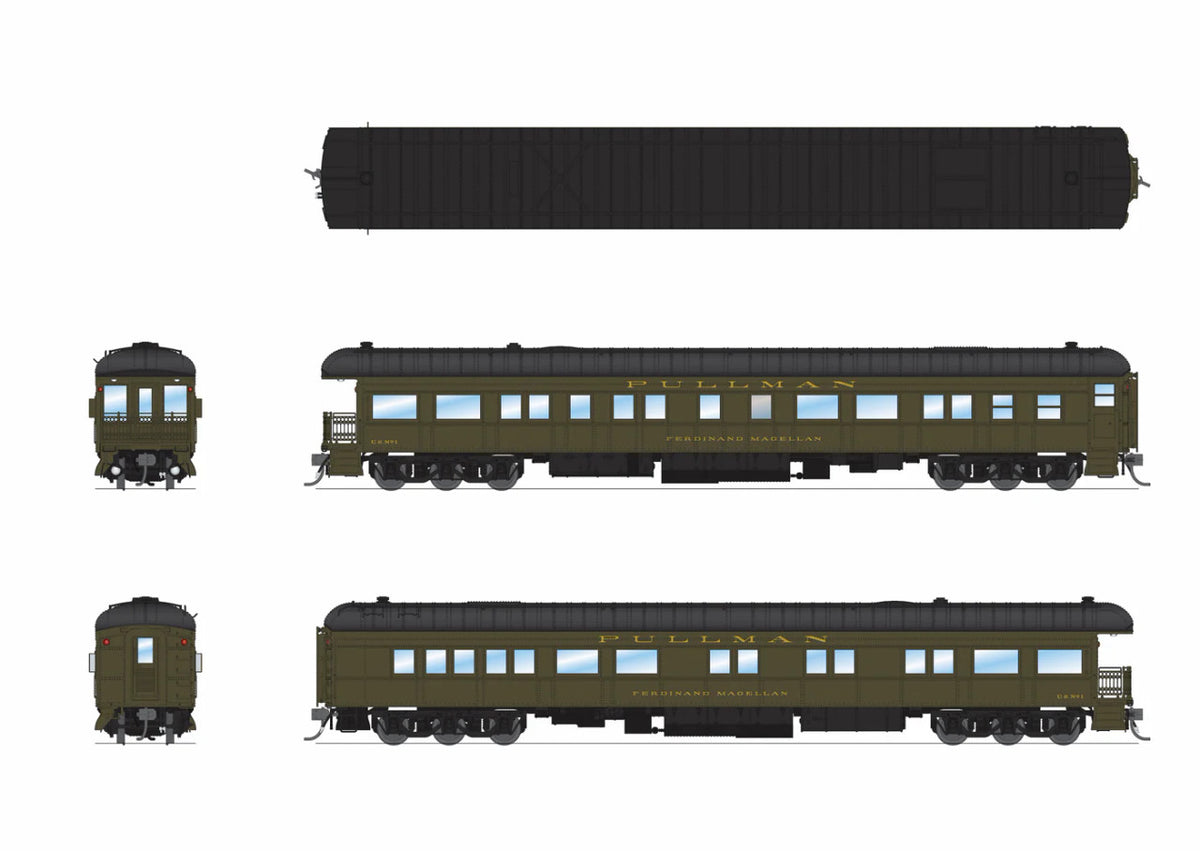 Broadway Limited Imports HO 9729 Ferdinand Magellan Business Car US #1 'Modern Appearance'
