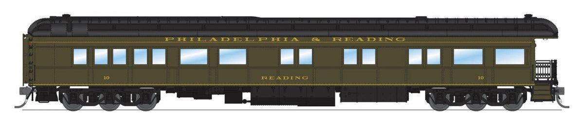 Broadway Limited Imports HO 9731 Philadelphia & Reading Business Car #10 Pullman Green 'Strasburg Appearance'