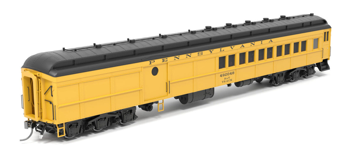 Broadway Limited Imports HO 9749 Pennsylvania RR MOW Baggage-Combine Car PRR #492048 'Yellow & Black'