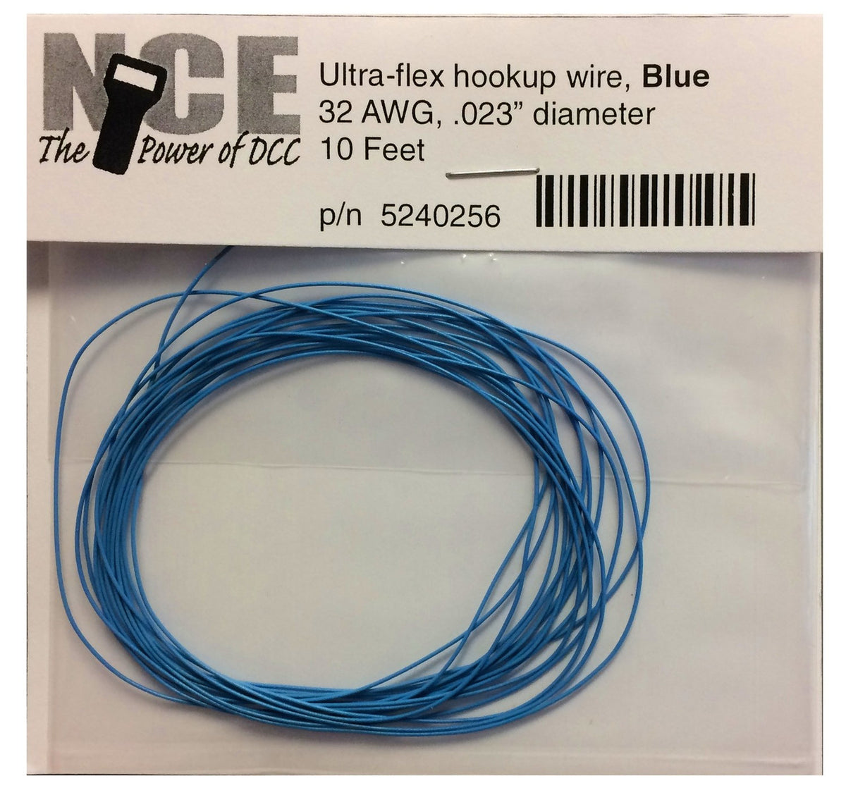 NCE DCC 5240256 10' of 32 Gauge Wire, Blue