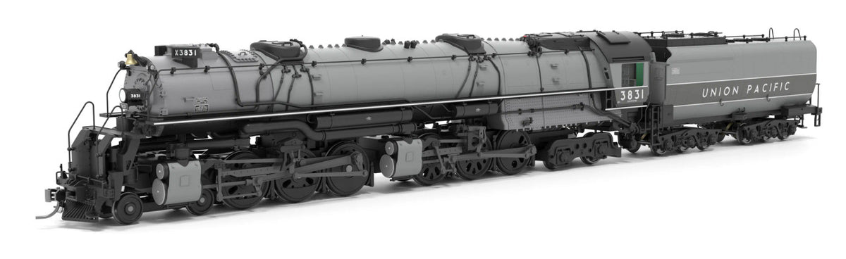 Broadway Limited Imports HO 9915 Paragon4 Sound/DC/DCC Smoke Union Pacific Early Challenger CSA-2 #3831 'Two-tone Gray Fantasy Paint'