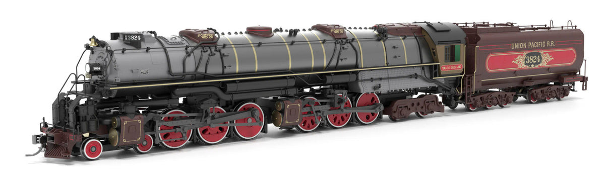Broadway Limited Imports HO 9919 Paragon4 Sound/DC/DCC Smoke Union Pacific Early Challenger CSA-2 UP #3824 'Ornate 1800's Fantasy Paint'