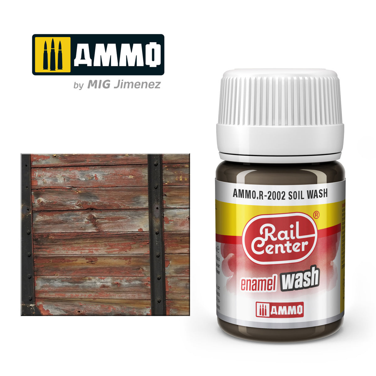 AMMO RailCenter Enamel Wash AMMO.R-2003 MECHANICAL WASH - 35ml Bottle