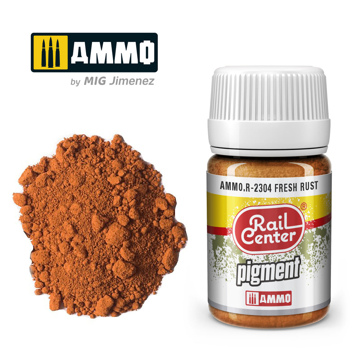 AMMO RailCenter Pigment AMMO.R-2304 FRESH RUST - 35ml Bottle