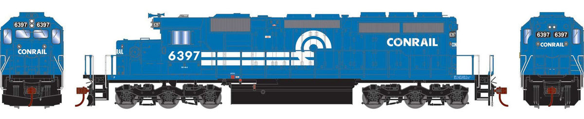 Athearn HO ATH-1261 DCC/Econami Sound Equipped EMD SD40-2 Locomotive Conrail CR #6397