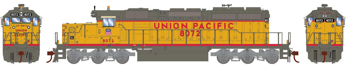 Athearn HO ATH-1251 DCC/Econami Sound Equipped EMD SD40-2 Locomotive Union Pacific UP #8072