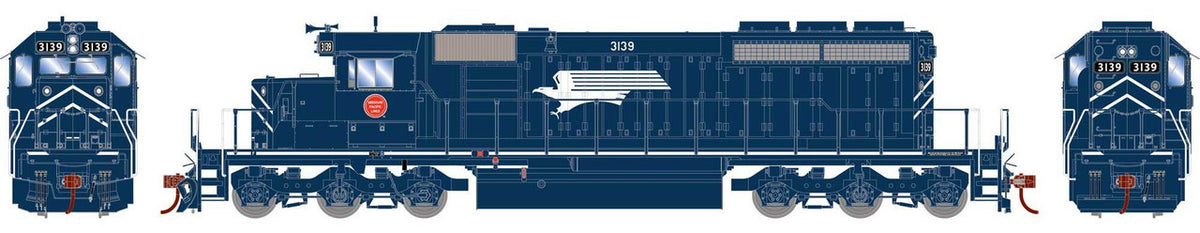 Athearn HO ATH-1268 DCC/Econami Sound Equipped EMD SD40-2 Locomotive Missouri Pacific MP #3139
