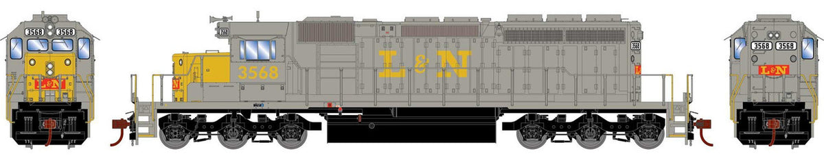 Athearn HO ATH-1246 DCC Ready EMD SD40-2 Locomotive Louisville & Nashville LN #3568