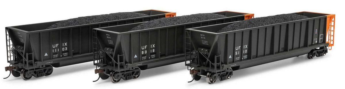 Athearn HO ATH-1395 Berwick Bathtub Gondola with Load 'Primed For Grime' UFIX 3-Pack