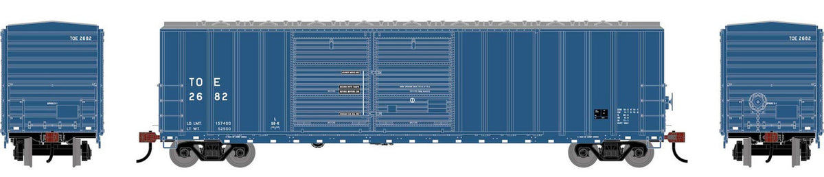 Athearn HO ATH-1741 50' FMC 5077 DD Offset Box Car TOE #2682