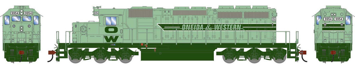 Athearn HO ATH-1815 DCC/Econami Sound Equipped EMD SD40-2 Locomotive OWTX #9954