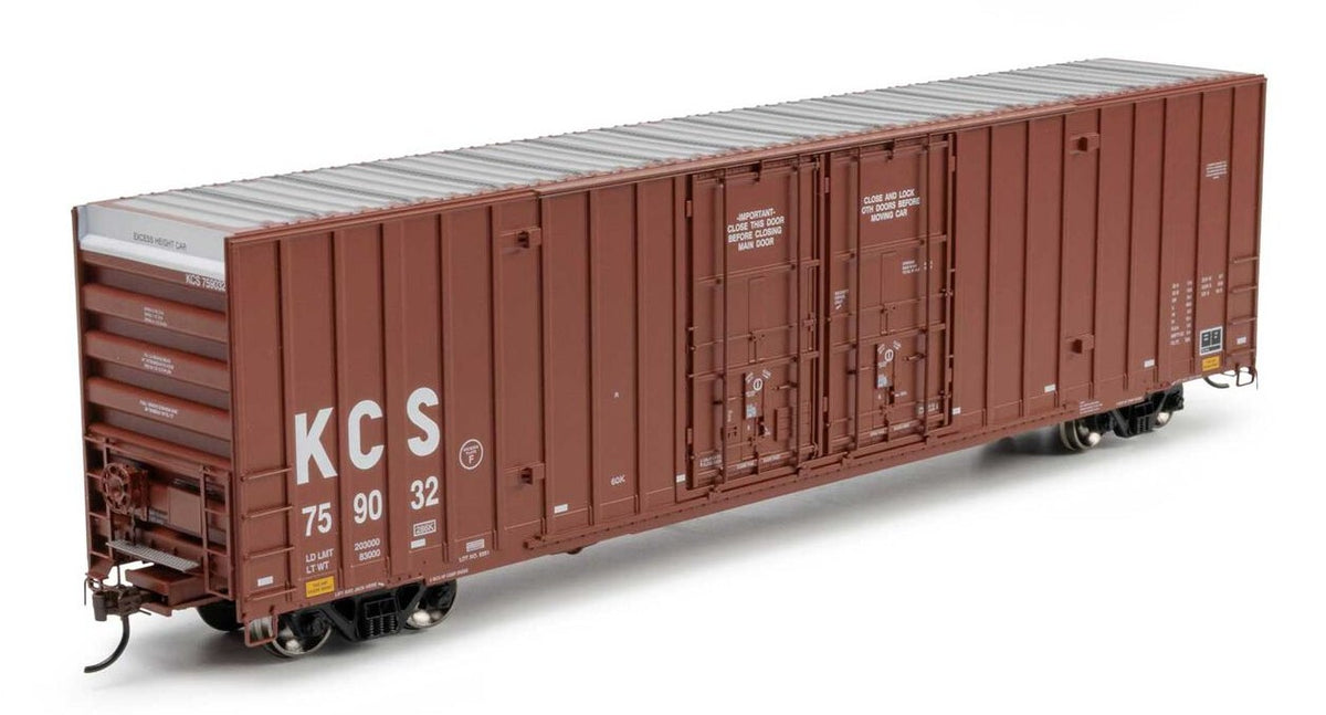 Athearn HO ATH-2279 60' Gunderson High Cube Double Door Box Car KCS #759032