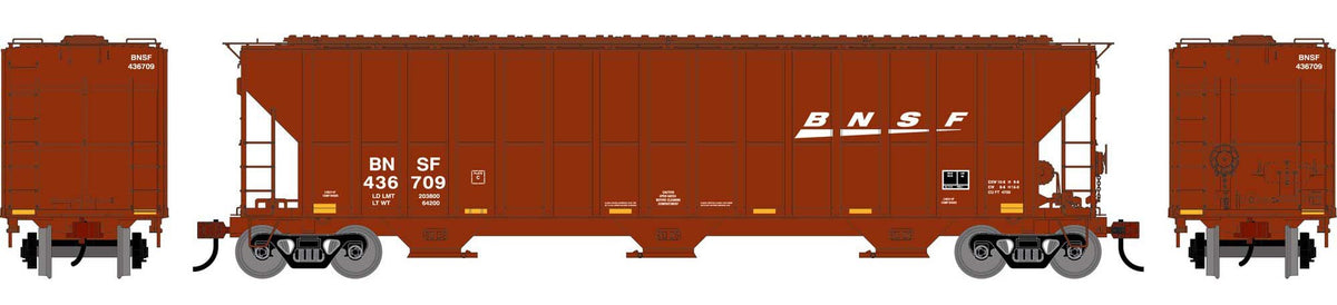 Athearn HO ATH-2483 FMC 4700 Covered Hopper BNSF #436709
