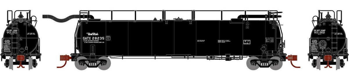 Athearn N ATH15070 TankTrain Intermediate Car Black w/Tank Train Lettering GATX #28235