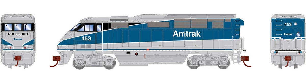 Athearn N ATH15397 DCC/Tsunami2 Sound Equipped EMD F59PHI Locomotive Amtrak AMTK #453