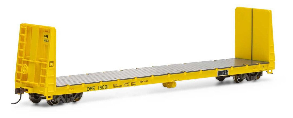 Athearn HO ATH17230 60' Bulkhead Flat Car OP&E #16001