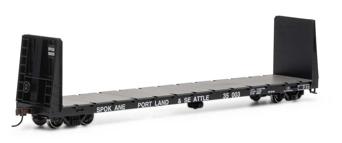 Athearn HO ATH17236 60' Bulkhead Flat Car Spokane Portland & Seattle SP&S #35003