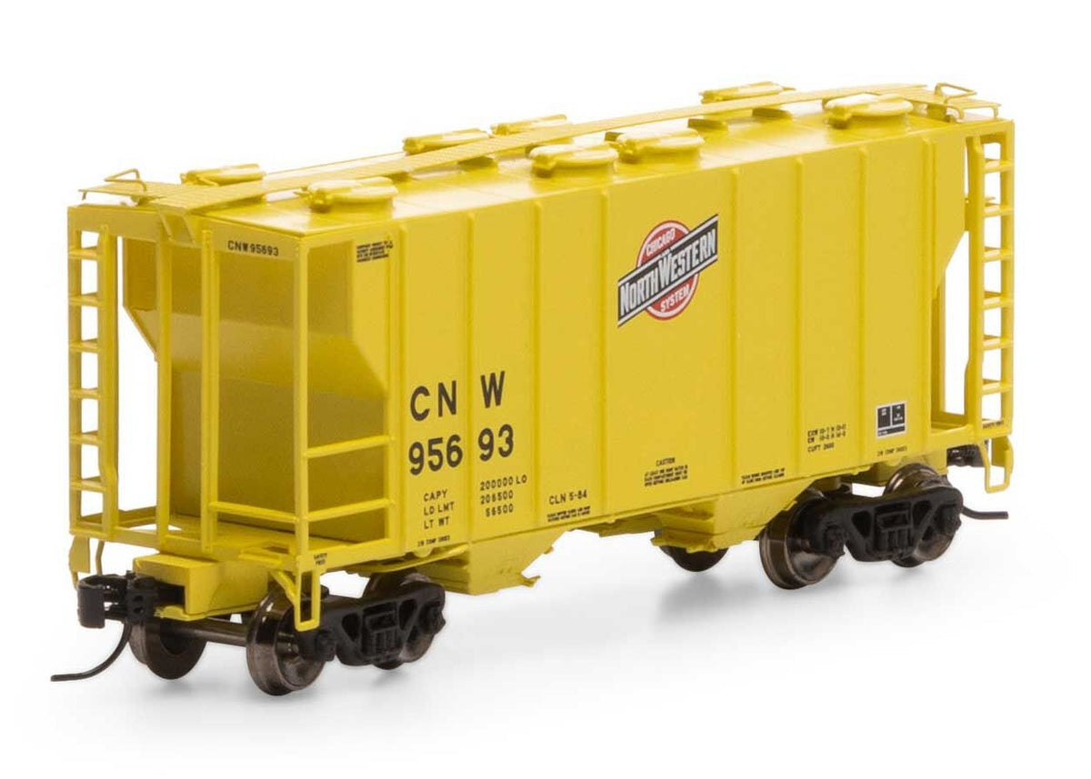 Athearn N ATH17245 PS-2 2600 Covered Hopper Chicago & NorthWestern System C&NW #95693