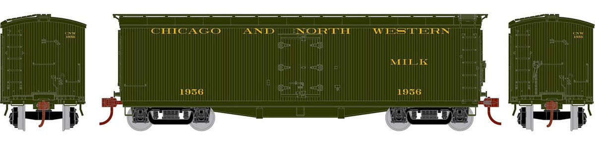 Athearn HO ATH84709 40' Pfaudler Milk Car C&NW #1956