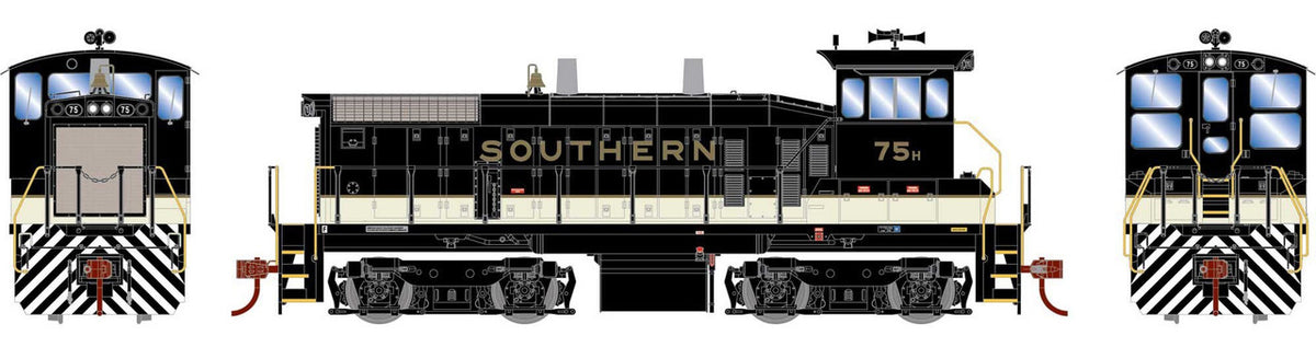 Athearn HO ATH29673 DCC Ready EMD SW1500 Locomotive Southern Railway #75H