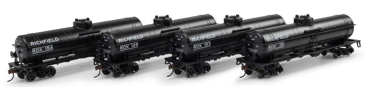 Athearn HO ATH3379 Single Dome Tank Car Richfield ROX 4-Pack