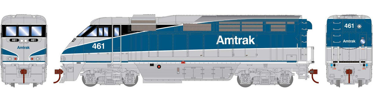 Athearn RTR HO ATH64727 DCC/Econami Equipped EMD F59PHI Amtrak AMTK #461