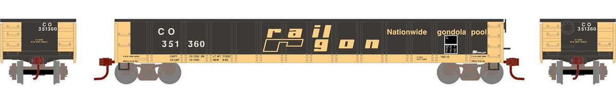 Athearn N ATH6622 52' Mill Gondola RailGon C&O #351360