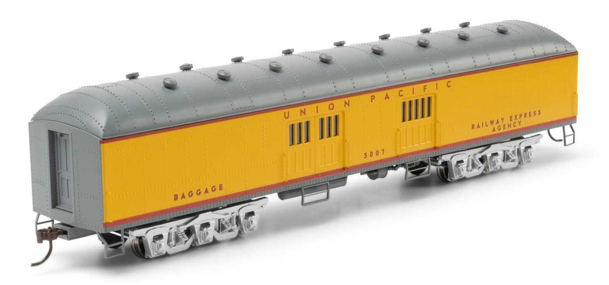 Athearn RTR HO ATH73025 Arch Roof Baggage Car Union Pacific UP #3007
