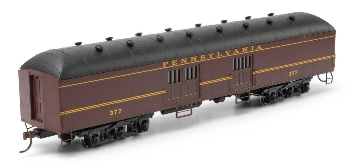 Athearn RTR HO ATH73028 Arch Roof Baggage Car Pennsylvania RR PRR #377