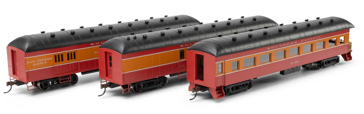 Athearn RTR HO ATH73040 Arch Roof Passenger Cars Southern Pacific 3-Pack