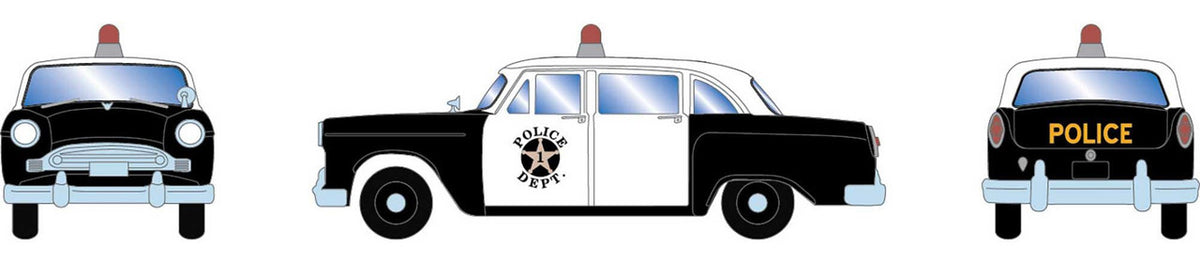 Athearn HO ATH74119 1950s Sedan - Police