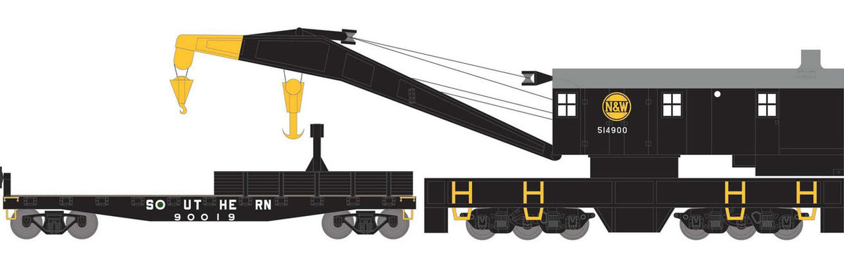 Athearn HO ATH75427 200T Crane / Tender N&W / SOU #514900 / 930019