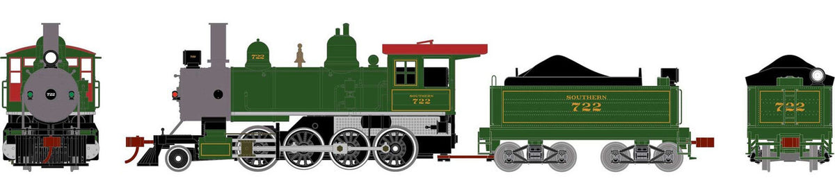 Athearn HO ATH84983 DCC Ready Old Time 2-8-0 Steam Locomotive Southern #722