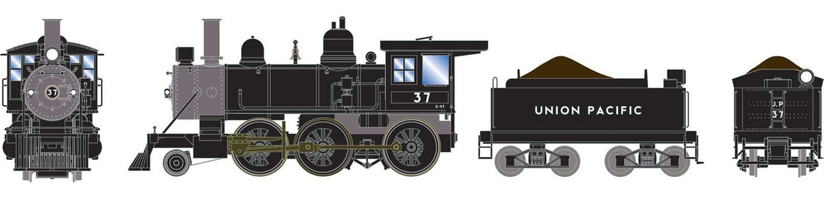 Athearn RTR HO ATH87247 DCC Ready 2-6-0 Mogul Steam Locomotive Union Pacific UP #37