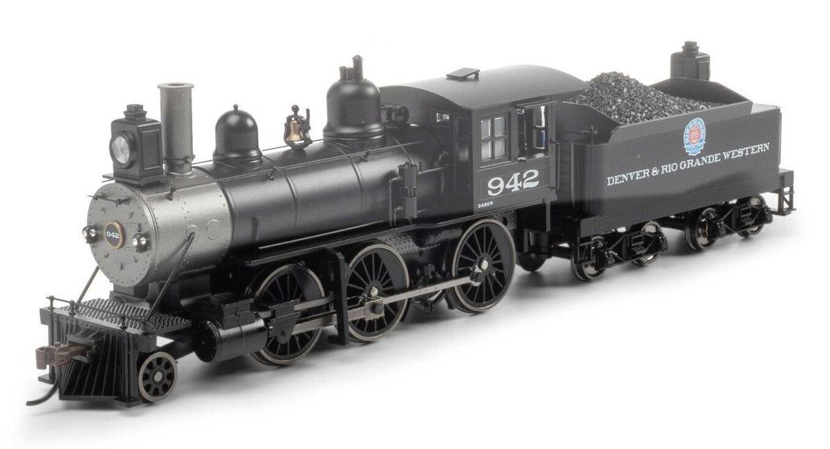 Athearn RTR HO ATH87313 DCC/Econami Sound Equipped Old Time 2-6-0 Mogul Steam Locomotive D&RGW #942