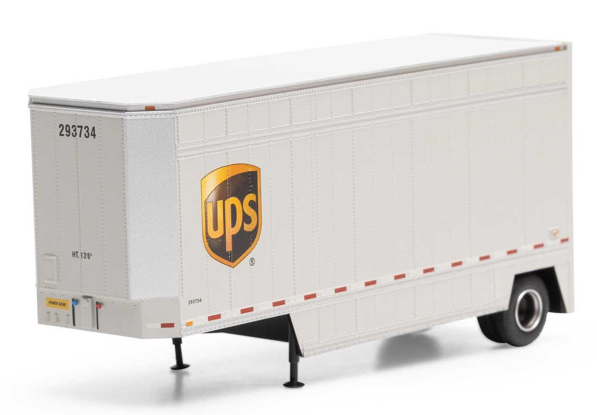 Athearn HO ATH90210 28' Drop Sill Trailer UPS 'with Shield' UPSZ #293734