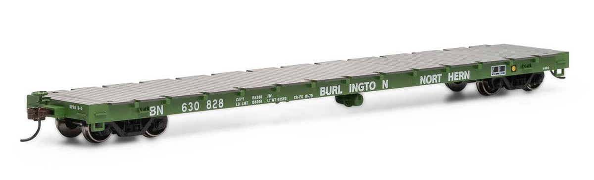 Athearn RTR HO ATH92674 60' Flatcar Burlington Northern BN #630828