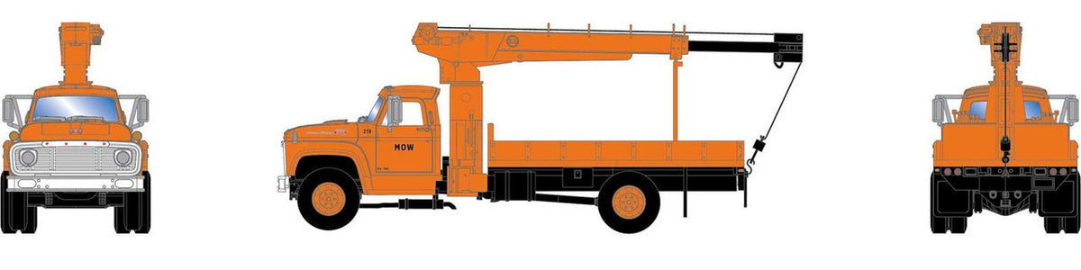 Athearn HO ATH96947 Ford F-850 Boom Truck MOW #219