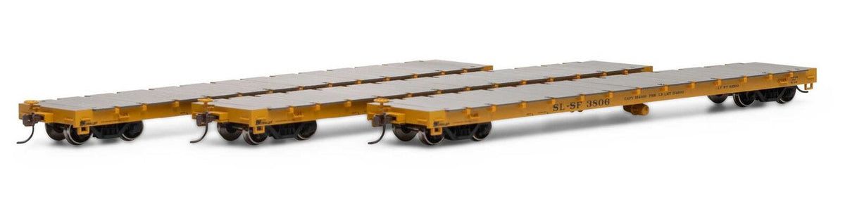 Athearn RTR HO ATH98085 60' Flatcar Frisco SL-SF 3-Pack