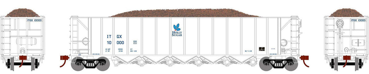 Athearn HO ATH98488 5Bay Rapid Discharge Hopper Holly Sugar ITGX 'White' #10000