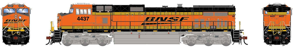 Athearn Genesis HO ATHG-1223 DCC/Tsunami 2 Sound Equipped GE Dash 9-44CW Locomotive BNSF 'Wedge' BNSF #4437