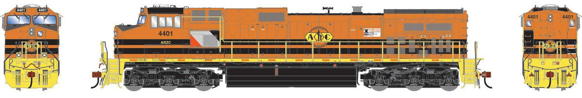 Athearn Genesis HO ATHG-1301 DCC/Tsunami 2 Sound Equipped GE Dash 9-44CW Locomotive ARZC w/Heralds & OLS Logo ARZC #4401